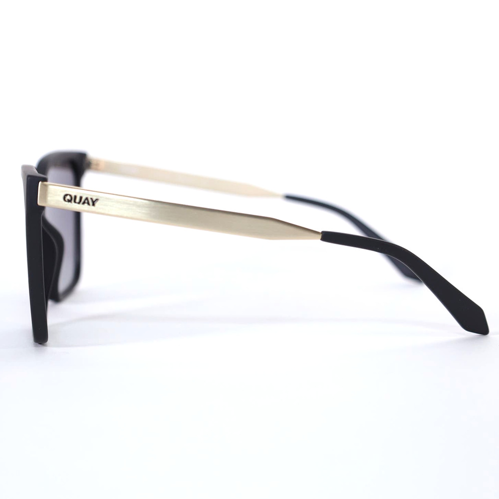 Quay Australia LEVEL UP REMIXED Sunglasses - Matte Black/Smoke Polarized - NWT - Picture 5 of 13